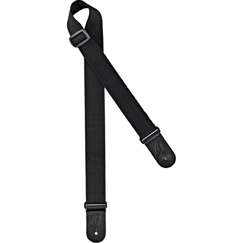 Ortega Guitar Unicolor Nylon Strap – Black