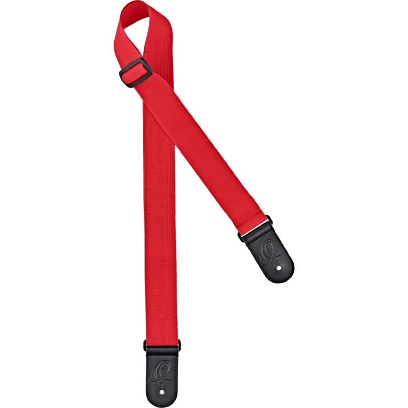 Ortega Guitar Unicolor Nylon Strap – Red
