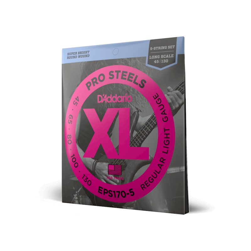 D’Addario Bass Pro Steel 45-130 Long 5 String Set