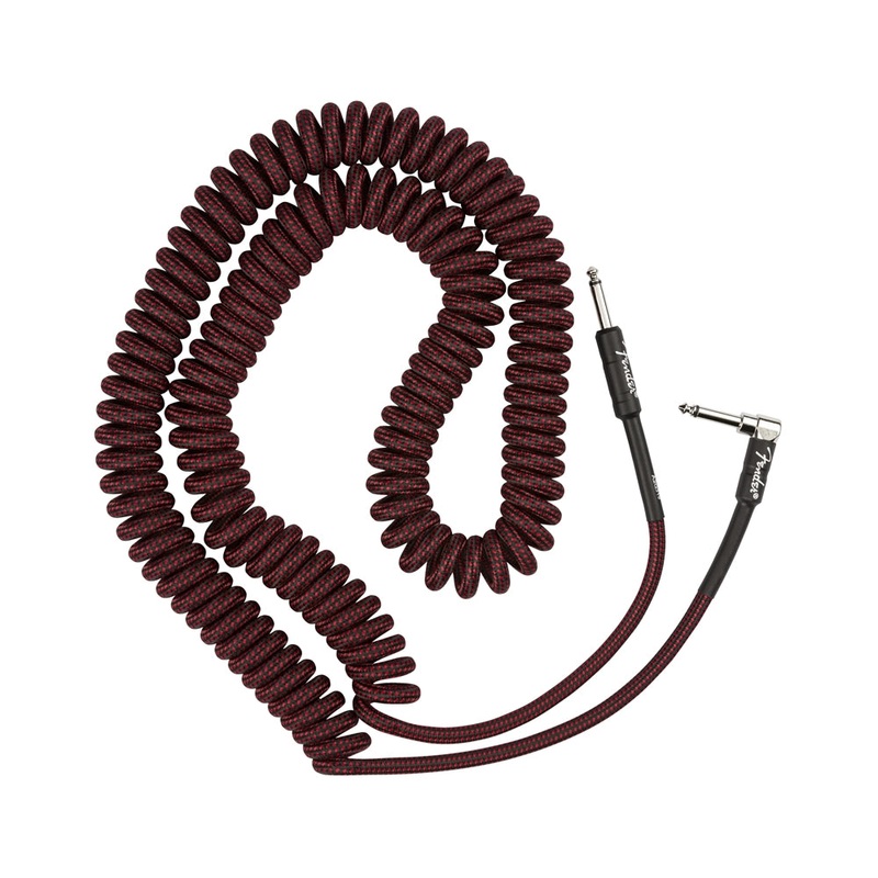 Fender 0990823054 Professional 30′ Coil Cable – Red – Tweed
