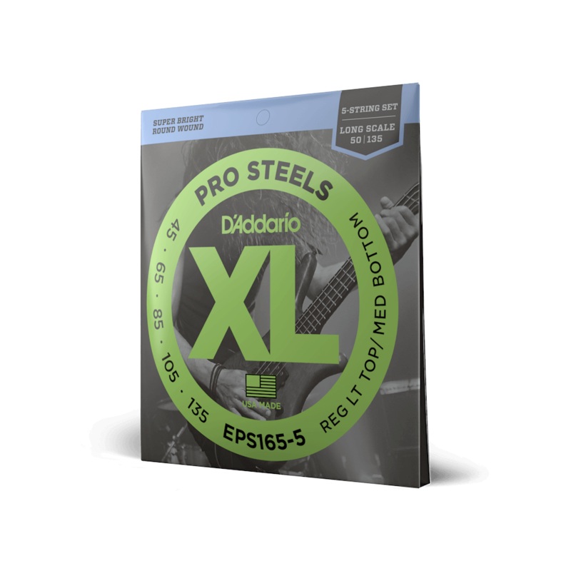 D’Addario XL Prosteels Electric Bass Guitar Strings EPS165-5