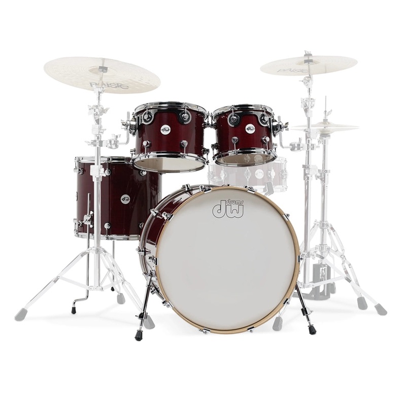 DW Design Series 4-Piece Shell Pack  – Cherry Stain