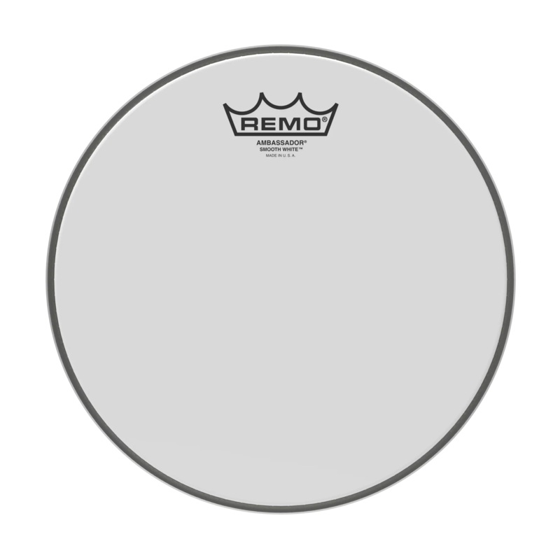 Remo 10 Ambassador Smooth White Drumhead