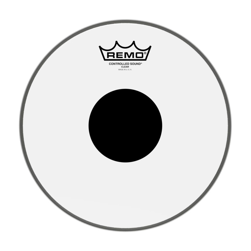 Remo 10 Controlled Sound Clear Black Dot Drumhead