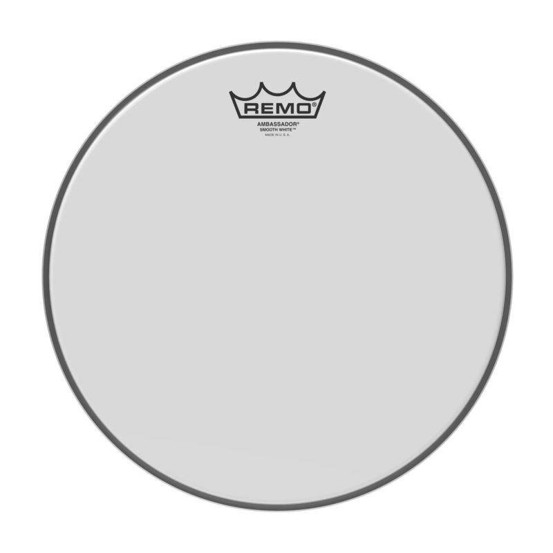 Remo 12 Ambassador Smooth White Drumhead
