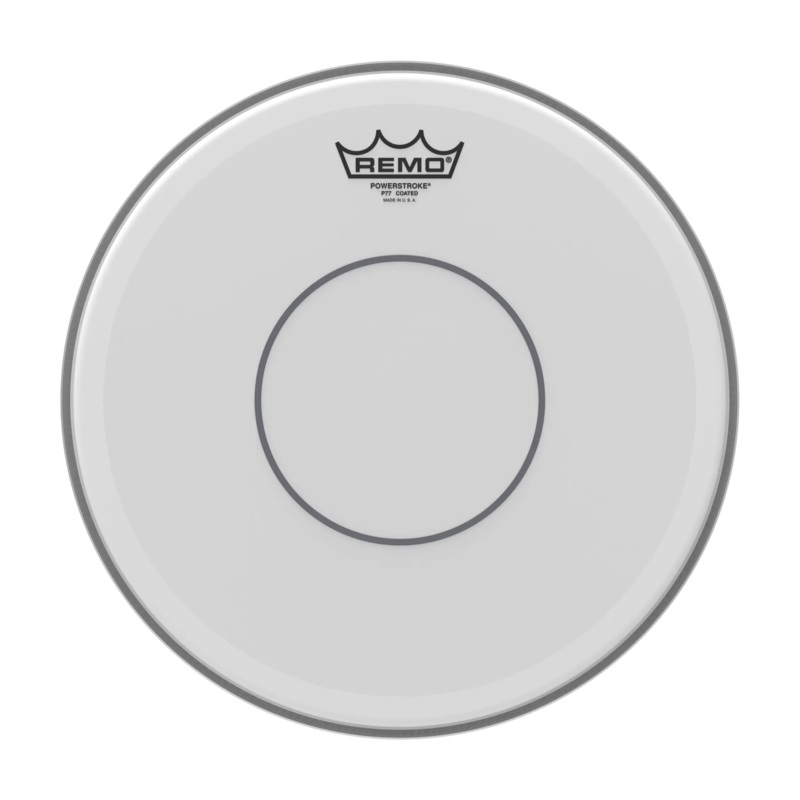 Remo 13 Powerstroke 77 Coated Snare Drumhead – With Clear Dot
