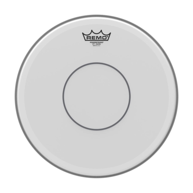 Remo 14 Powerstroke 77 Coated Snare Drumhead – With Clear Dot