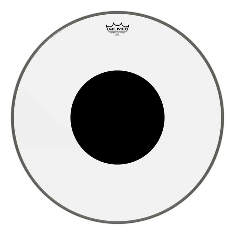 Remo 22 Controlled Sound Black Dot Clear Bass Drumhead