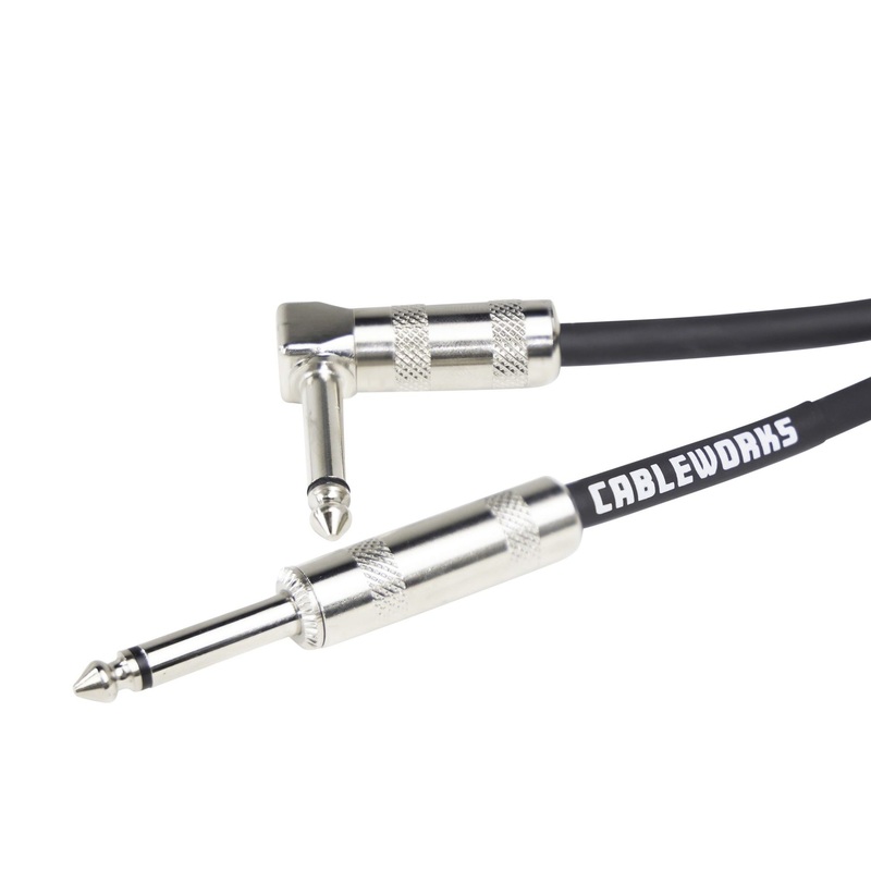 Gator Cableworks Backline Series Instrument Patch Cable Right Angle – 10′