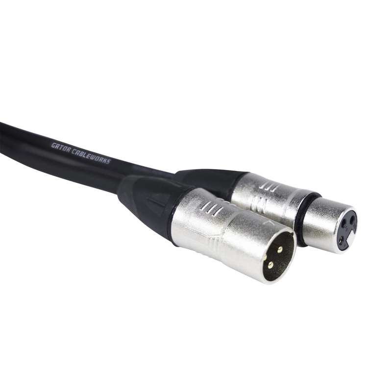 Gator Cableworks Backline Series XLR Microphone Cable – 50ft