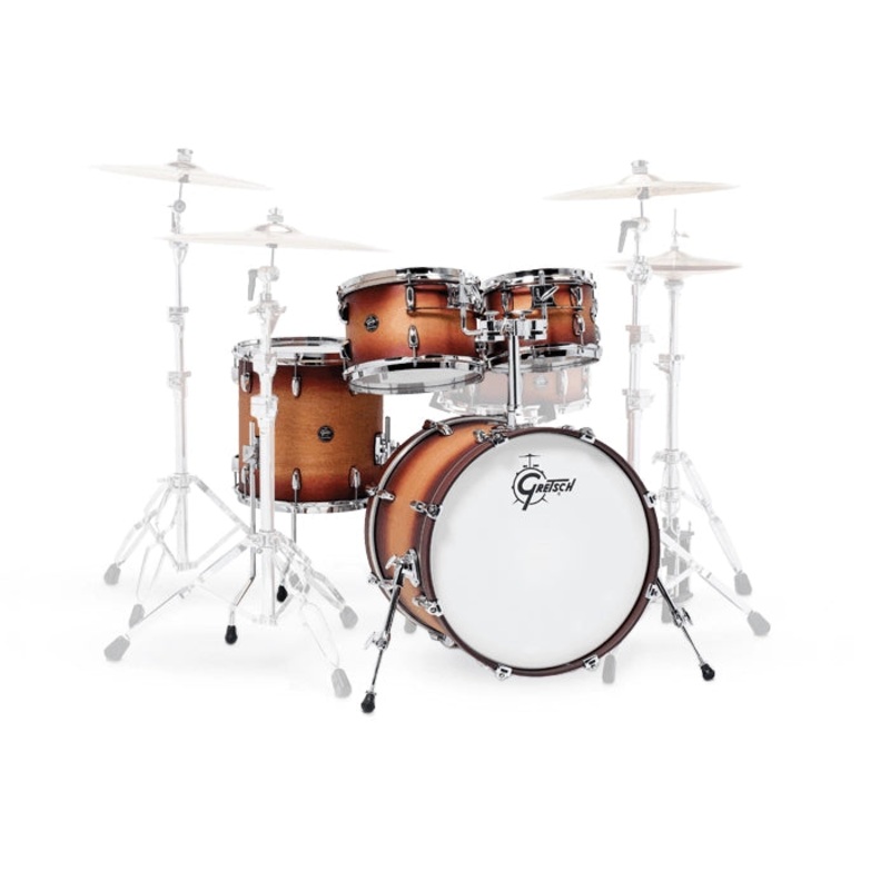 Gretsch Drums Renown RN2-E604 4-Piece Shell Pack – Satin Tobacco Burst