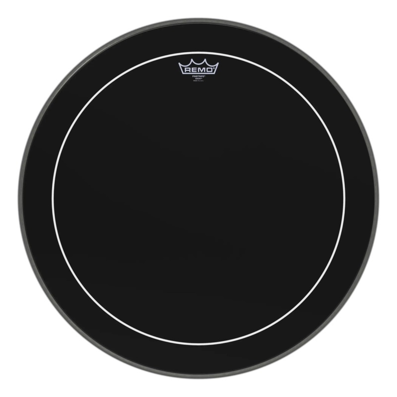 Remo 22 Pinstripe Ebony Bass Drum Head