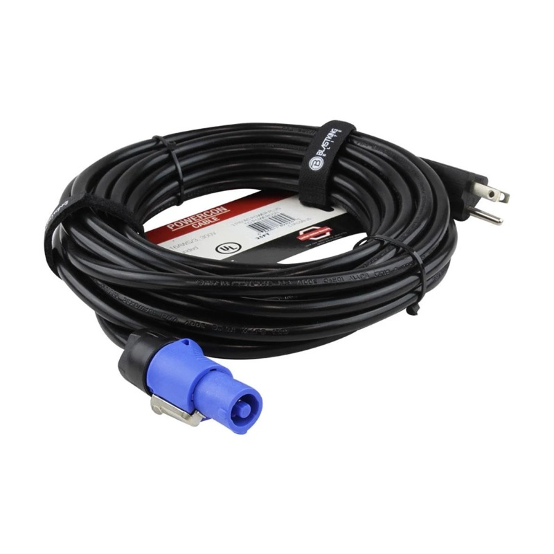 Blastking C1PCON 3 Pin Ac Power Plug To Powercon Cable – 25 ft.