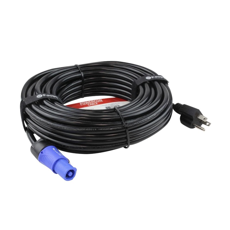 Blastking C1PCON 3 Pin Ac Power Plug To Powercon Cable – 50 ft.