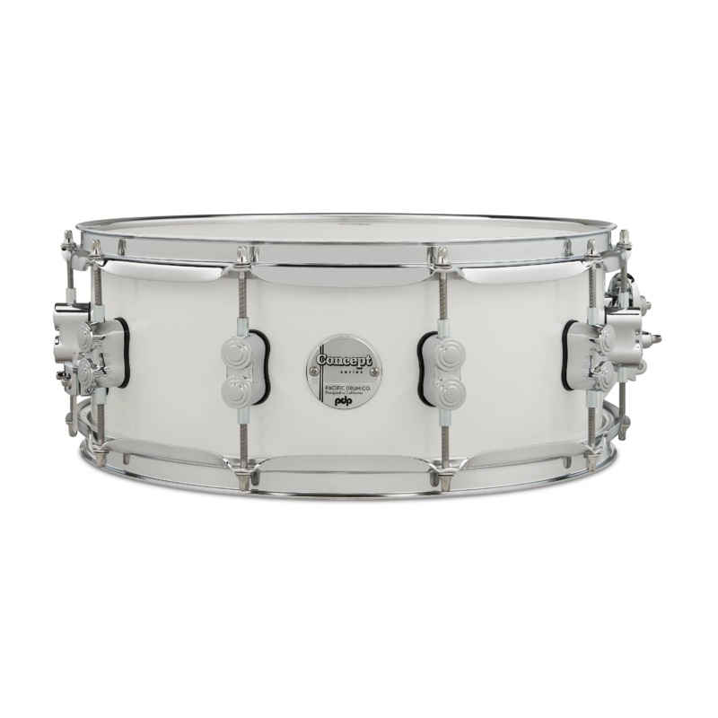 PDP Concept Maple 5.5 X 14 Maple Snare Drum – Pearlescent White