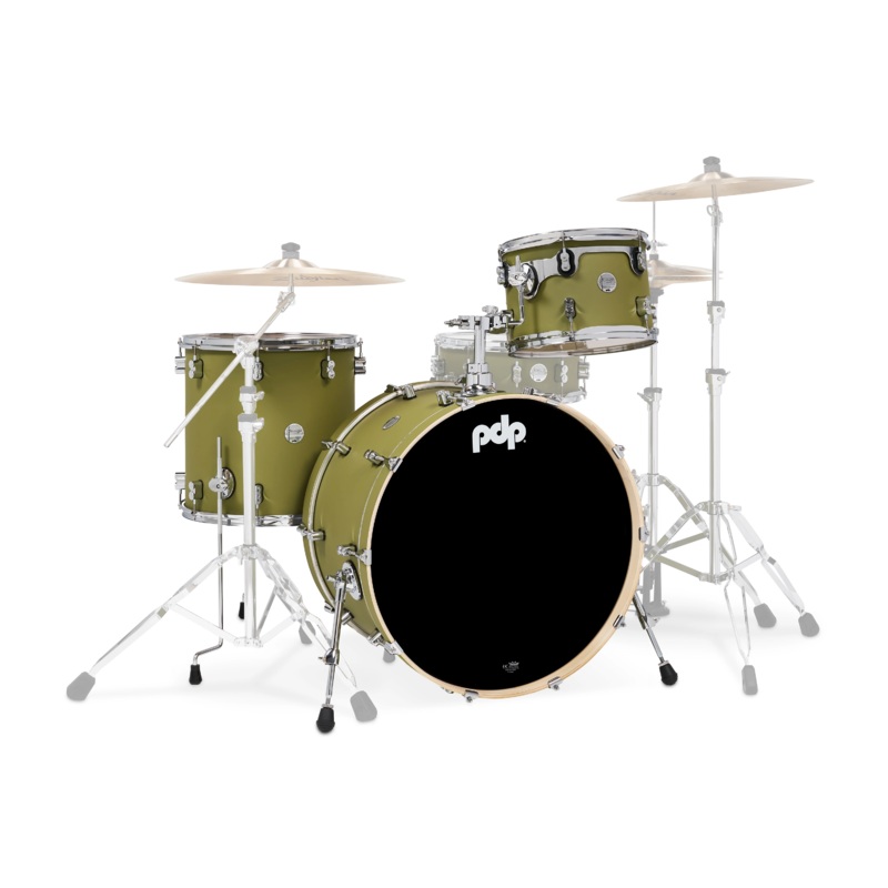 PDP Concept Maple Rock 3-Piece Shell Pack  – Satin Olive