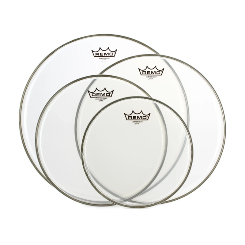 Remo Ambassador Clear 4-Piece Tom Pack 10-12-14 & 16