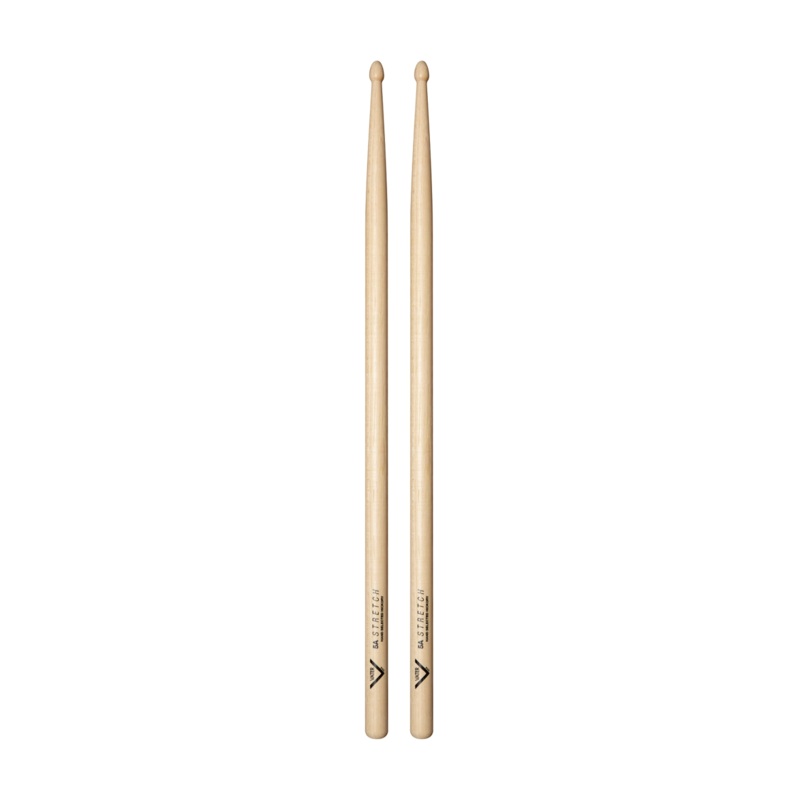Vater American Hickory Drumsticks – 5A Stretch – Wood Tip
