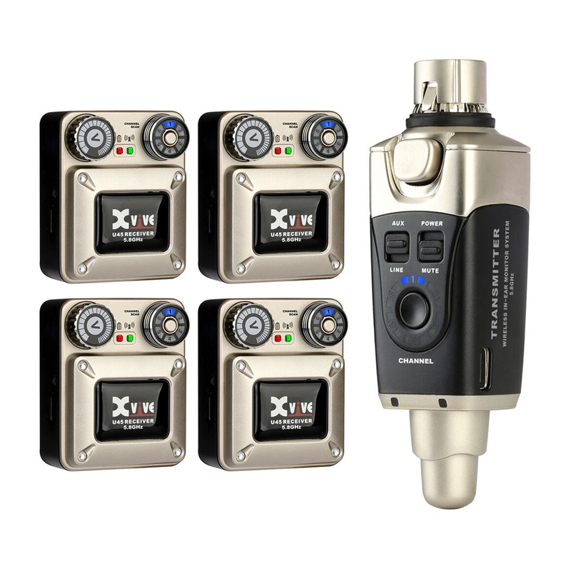 Xvive U45R4 Wireless In-ear Monitoring System – 5.8GHz